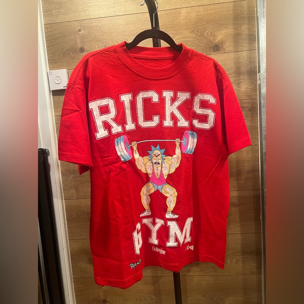 🔥 Civil Regime × Rick and Morty “Ricks Gym” Tee – NWT – Size M